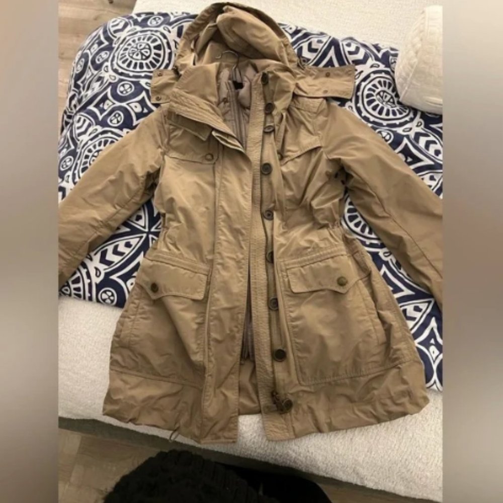 Burberry Brit Anorak Jacket (2-in-1, water-resistant shell + removable puffer)